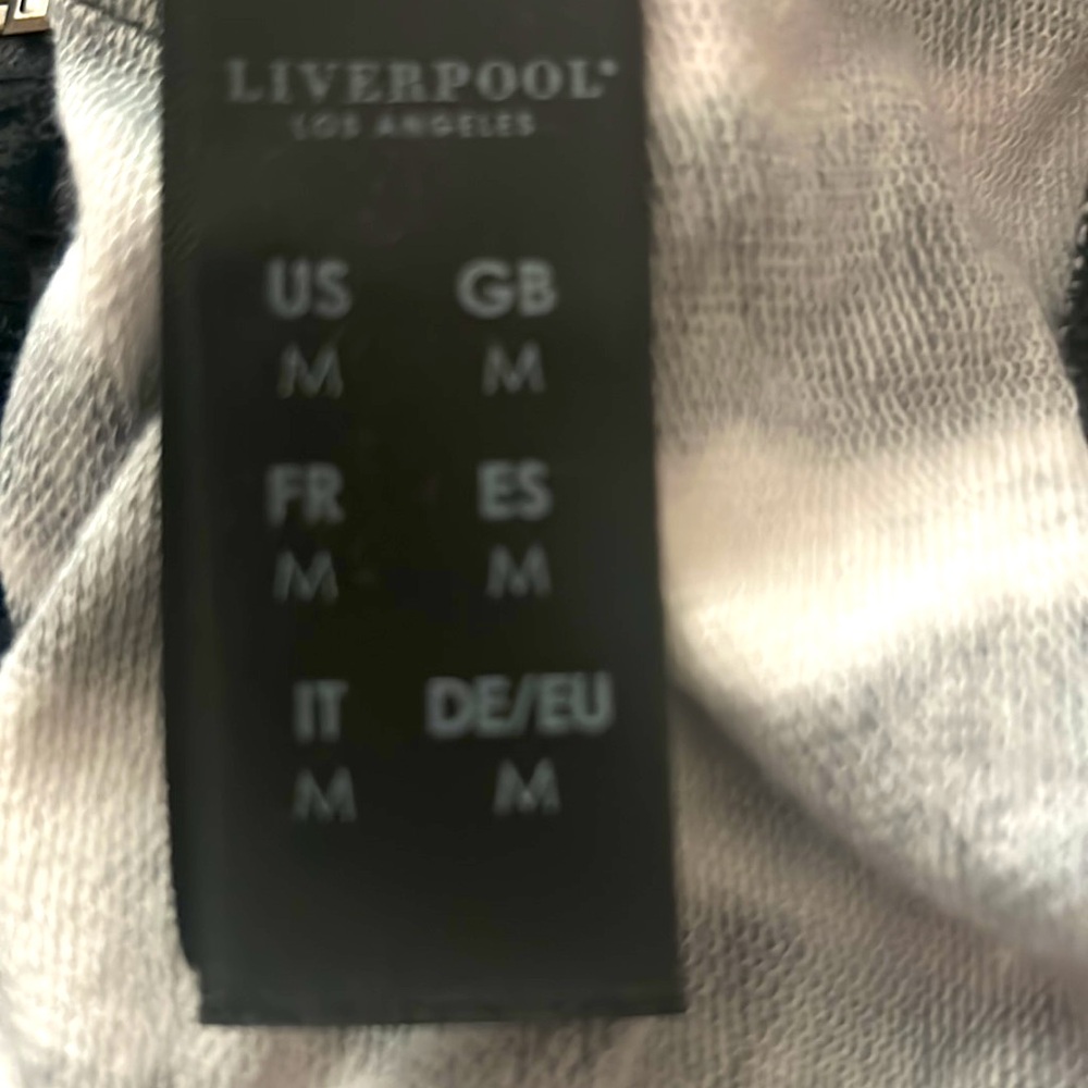 LIVERPOOL Tie Dye JACKET🖤Full Zip HOODIE Black & White💚Lime Green Side Stripe - Picture 8 of 13